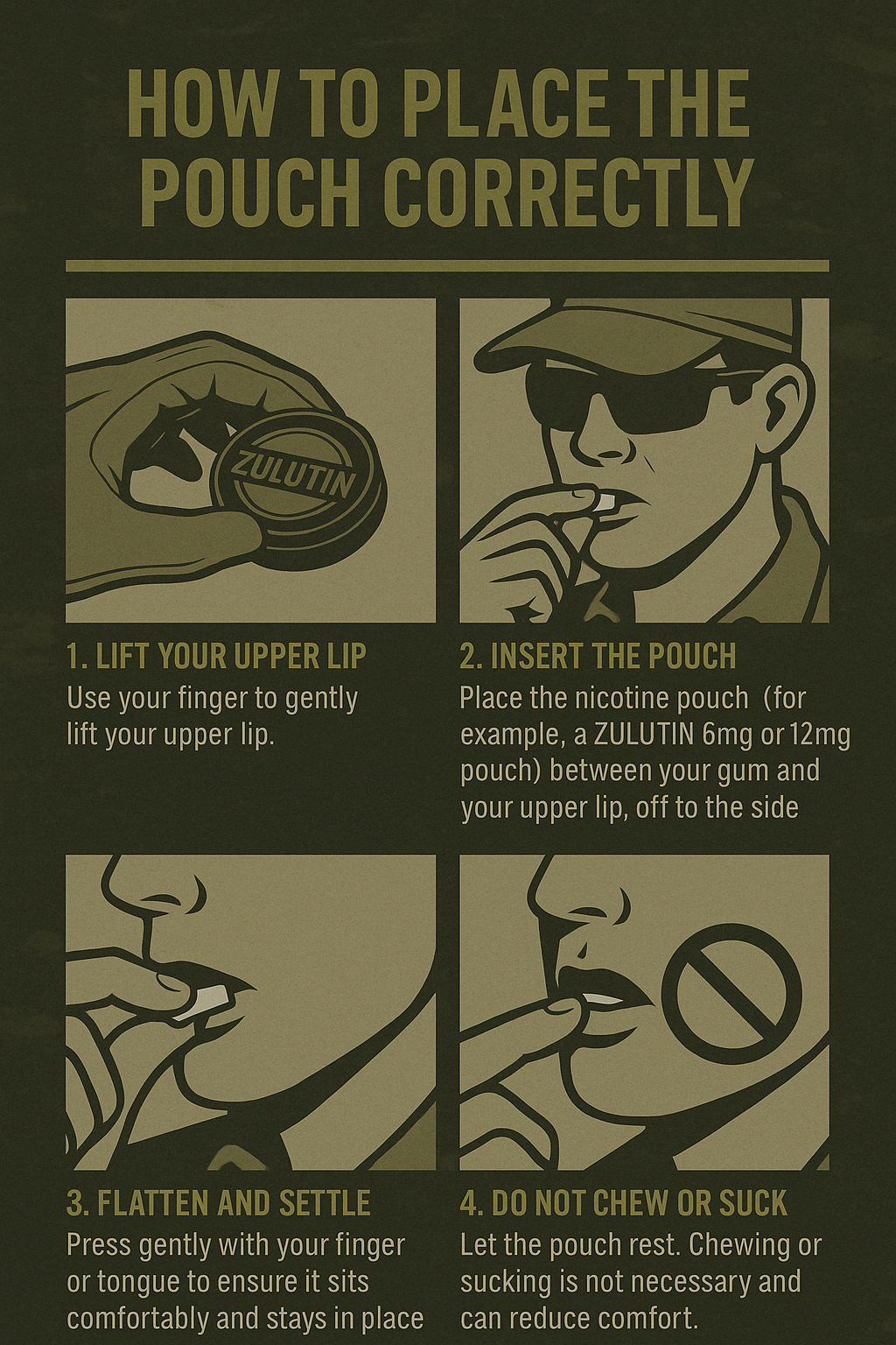 How to place nicotine pouch correctly